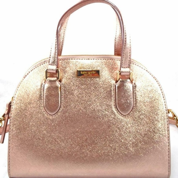 kate spade Handbags - NWT Kate Spade Mini Reiley Rose Gold Purse